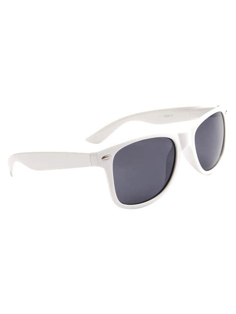 white rimmed sunglasses for women